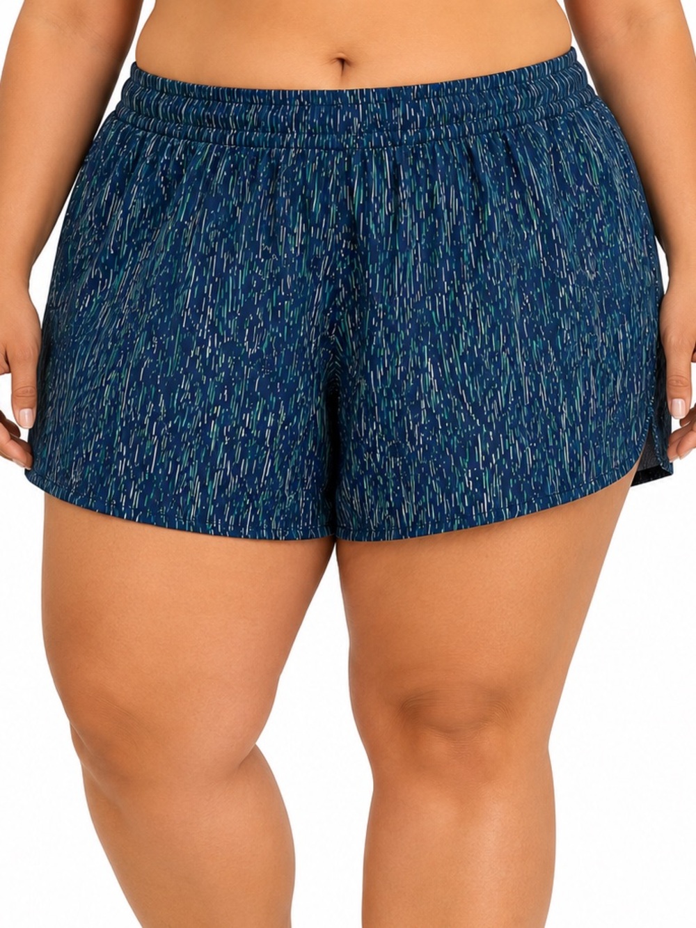 Athletic Works DriWorks Sustainable Running Shorts Blue Cove XXL 22 NWT Pockets